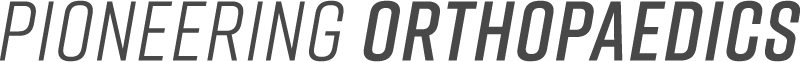 Tagline - Pioneering Orthopaedics