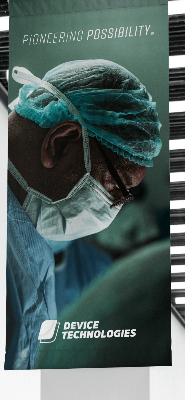 Device Technologies Brand Showcase Pull Up Banner